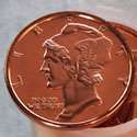 100) 1oz Trade Dollar Copper Rounds (5 Rolls of 20) .999 Pure Copper 