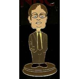  The Office Dwight Schrute Bobble Head Pin Tie Tack: Toys 