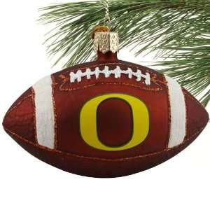  Oregon Ducks Glass Football Ornament: Sports & Outdoors