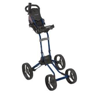   One Click Folding 4 Wheel Golf Push Cart (Black): Sports & Outdoors