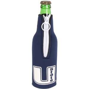  NCAA Utah State Aggies Zippered 12oz. Bottle Koozie   Navy 