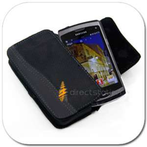 Leather Case Cover Holster CLIP Samsung Wave 2 II S8530  