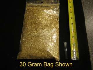 150 Gram Bag of Beautiful Gold Flakes Plus 2,000 Empty 2 Vials w/Caps