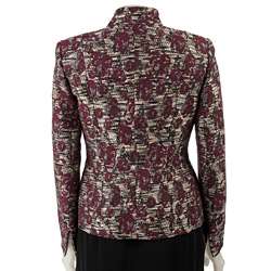 Jones New York Womens Etched Rose Skirt Suit  