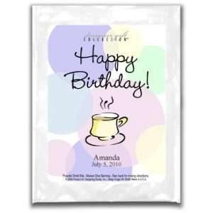  Cocoa SS Wh Happy Birthday Pastel Polka Dots Mug: Kitchen 