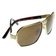 Optical Quality Eyewear Retro Design Metal Flat Top Sunglasses  