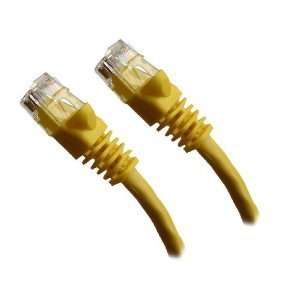  2 Ft (2ft) Cat6 Ethernet Network Patch Cable Yellow w/Ultra Boot 