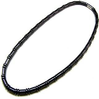   Magnetic Hematite Bracelet with Black Hexagon Beads 8.5 Jewelry