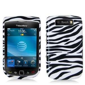  White Zebra Design Crystal Hard Skin Case Cover for Blackberry Torch