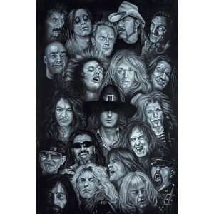  Metal Heroes Music PAPER POSTER measures 36 x 24 inches 