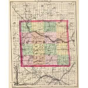  BARRY COUNTY MICHIGAN (MI) MAP 1873: Home & Kitchen
