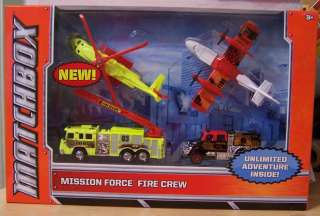 ctd Matchbox 2012 Mission Force Fire Crew pierce fire/brushfie/helo 