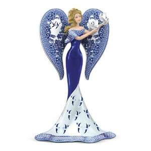 Blessings For Two Lovers Angel Figurine: Inspired By The Blue Willow 