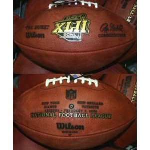  Super Bowl 42 XLII Wilson Official NFL Game Football 