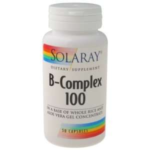  Solaray   B Complex, 100 mg, 50 capsules 