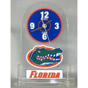 Florida Gators Clear Desk Clock NCAA College Athletics Fan Shop Sports 