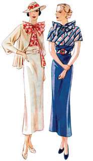 T1687   Ladies 1930s Dress With Jacket  