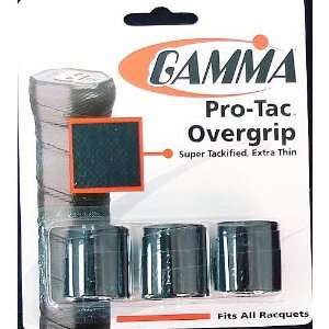  Gamma Pro Tac Tennis OverGrip (3 pack) Color Black 