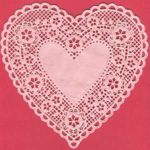  Doilies 6 Pink Hearts Toys & Games