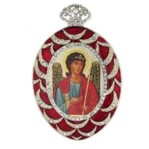  Saint St Michael Russian Icon Frame Pendant Angel 