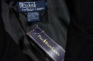New POLO RALPH LAUREN   Academy Wool Peacoat Jacket   Black   Mens M 