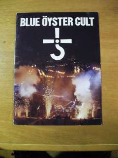 BLUE OYSTER CULT   Cultosaurus 1980 TOUR PROGRAM ORIG (12 x 9 