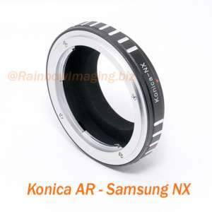 Konica AR lens Samsung NX Mount NX100 NX10 NX5 adapter  