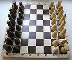 Russian USSR RARE Original Wood Chess Piece Set