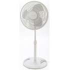  16 Inch Wave Oscillating 3 Speed Stand Fan with Remote Control, White