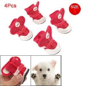  Como Dog Antislip Rubber Sole Airflow Shoes Footwear Red 5 