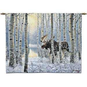  Moose On The Move Tapestry Wall Hanging