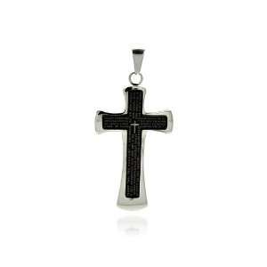   GodS Prayer Cubic Zirconia Cross Pendant Measurement: 27.3mm X 49.2mm