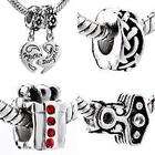 Pugster 4 Pc 925 Sterling Silver Beads Charms Set Gift Box Charms 