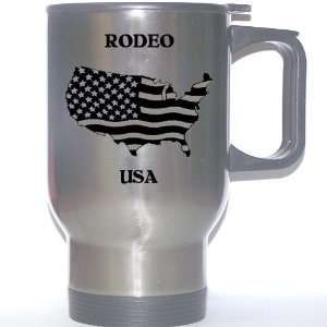  US Flag   Rodeo, California (CA) Stainless Steel Mug 