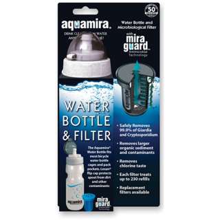 Aquamira filtered Water Bottle fly fishing  