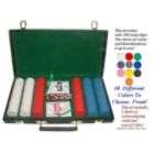   Poker 500 Paulson Tophat & Cane Clay Poker Chips w/Aluminum Case