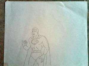 SUPERMAN Original Production Drawing  