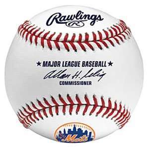  Rawlings New York Mets Official MLB Logo Baseball: Sports 