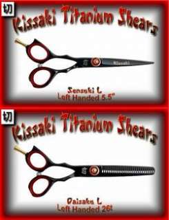 Kissaki Pro Hair Lefty 5.5 & 26t Black Shears Combo  