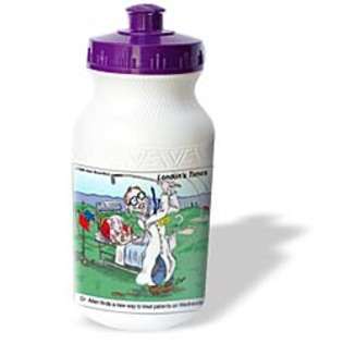   Funny Medicine Cartoons   Golfing Doctor   Water Bottles 