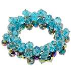 Bracelets   Semi Precious Gemstones Set of 2 Faceted Rondell Glass 