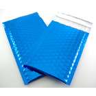 Crystal Case 50 Blue Metallic Foil 4 x 7 Bubble Envelopes Mailers