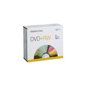  Memorex 4x DVD+RW Media   4.7GB   10 Pack