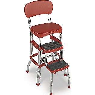Retro Chair/Step Stool   Red  Cosco Home and Office Products Tools 
