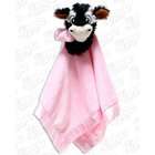 La Moo Kids + Baby Fashion La Moo Cow Security Blanket Pink with 