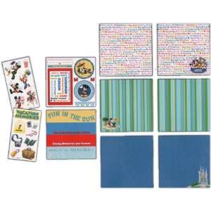  Disney Mickey Vacation 8 x 8 Page Kit 11 Pieces Toys 