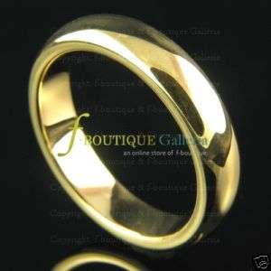 131574605 5mm Tungsten Carbide 18k Gold Wedding Band Unisex Ring  