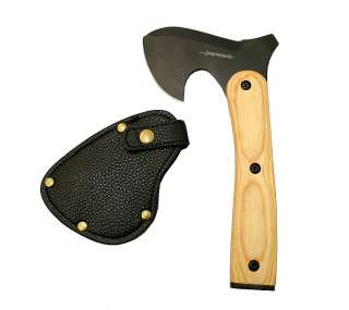 Hunting Camping Axe With Leather Sheath New Full Tang  