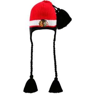  Chicago Blackhawks 2009 Tasselhoff Knit Hat: Sports 