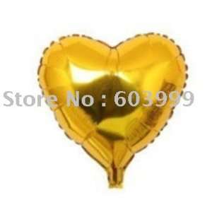  gold heart shaped foil balloons 18inch anniversary party balloons 